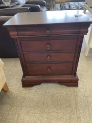 Cherry End Table w\/ 4 drawers