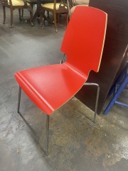 Vintage Red IKEA Vilmar Chair