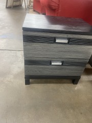 Modern Black & Grey Nightstand