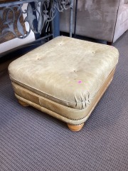 Leather Ottoman