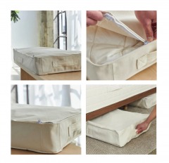 2031O4 | AVOCADO GREEN Natural Canvas Storage Bag | 6\