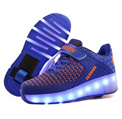 2112Y2 | QNEIC Roller Shoes Sneakers USB Rechargeable - Single Wheel | C\/13