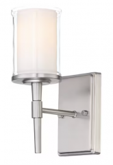 Studio Design Harlow Brushed Nickel Sconce