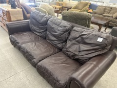 Distressed Leather Couch