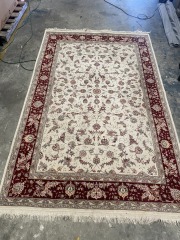 Red tan 6x11ft Rug