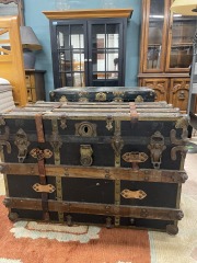 Antique Pirate Steamer Trunk