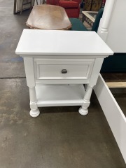 White Country Farmhouse Nightstand (Each)