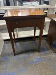 Spindly False Drawer Side Table