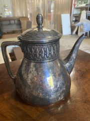 Antique Silver Plated Coffee Tea Pot
