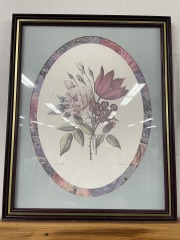 Vintage Floral Arrangement Framed Art