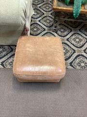 Leather Ottoman