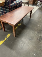 Long Wood Look Coffee Table
