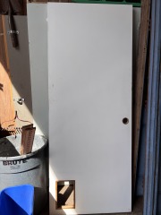 Hollow Core Door with Cat Door Cutout 32\