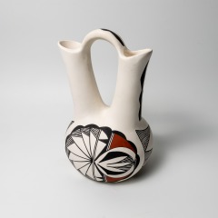 Acoma Wedding Vase Signed by B Chino with Bear Paw