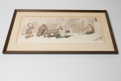 Dirty Dogs of Paris signed prints by Boris O'Klein, Set of 2