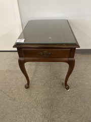 Curved Leg End Table