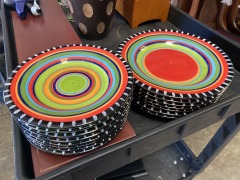 Gibson Elite Stoneware Pueblo Springs Plate set of 15