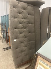 Grey Plush King Bed