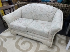 Vintage 90's Postmodern Floral Loveseat