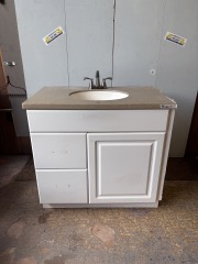 Right Side Bathroom Cabinet 38x22x36