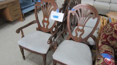 Wood Frame Cushion Shield Back Dining Chair ALL 6 or $34 Each