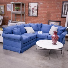 Stone & Leigh Light Blue Sectional Sofa