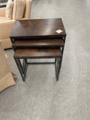 Wooden Stackable End Tables