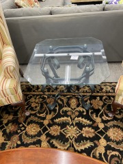 Metal & Glass Side Table