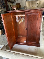 Vintage American Heirloom Wooden Doll Armoire