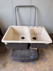 Cast Iron Enamel Kitchen Sink 33\