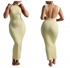 2799R7 | MY OUTFIT ONLINE True Boat Neck Maxi Dress | Medium