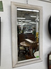 Classic Off-White Rustic Mirror