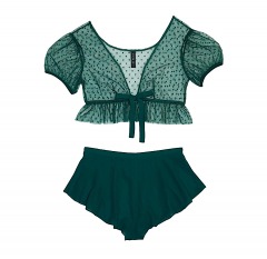 2803P4 | ADOREME Lindy Crop Top and Short Set | Small