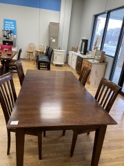 Dark Table & Four Chairs