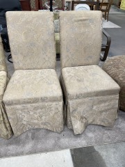 Tan Slip Covered Dining Chair (Each)