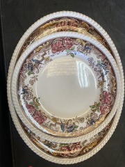 Antique Johnson Bros Devonshire England Oval Platter and Plate