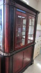 Tall Decorated China Cabinet