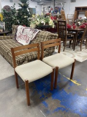 MCM Danish Teak Dining Chair Model 401 by JL Moller (Each)