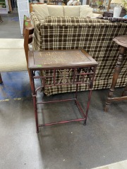 Lil Red Chinoiserie Side Table