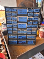 multi drawer Plastic Storage with Hardware