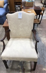 Queen Mary Cream Armchair