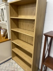 Light Wood Laminate Bookshelf