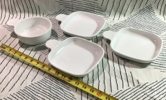 Set of 4 Corning Ware Grab-It Snack Plates