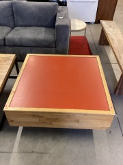 Red Top Coffee Table