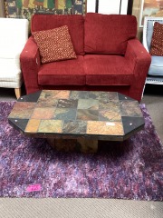 Stone Tile Top Coffee Table