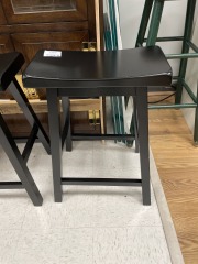 Black Saddle Style Stool