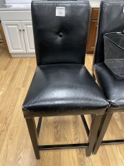 Black leather chair