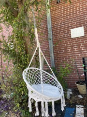 Hanging Macrame Rope Chair Swing