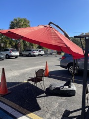 Grand Red Patio Umbrella
