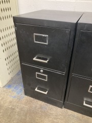 Lil Black Two Drawer Filing Cabinet